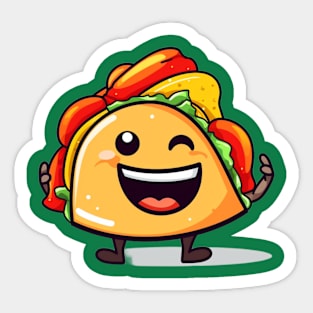 kawaii Taco T-Shirt cute potatofood funny Sticker